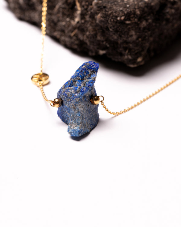 Raw Truth Necklace in Lapis Lazuli