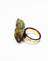 Raw Miracles Ring in Green Garnet Size 7