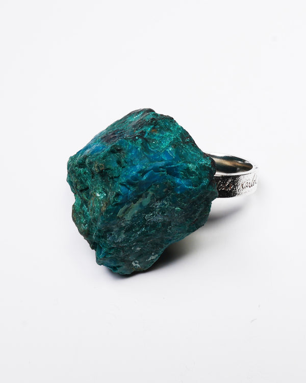 Raw Miracles Ring in Chrysocolla Size 8