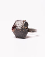 Raw Miracles Ring in Garnet Size 7.5