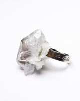 Raw Miracles Ring in Milky Quartz Size 7.5