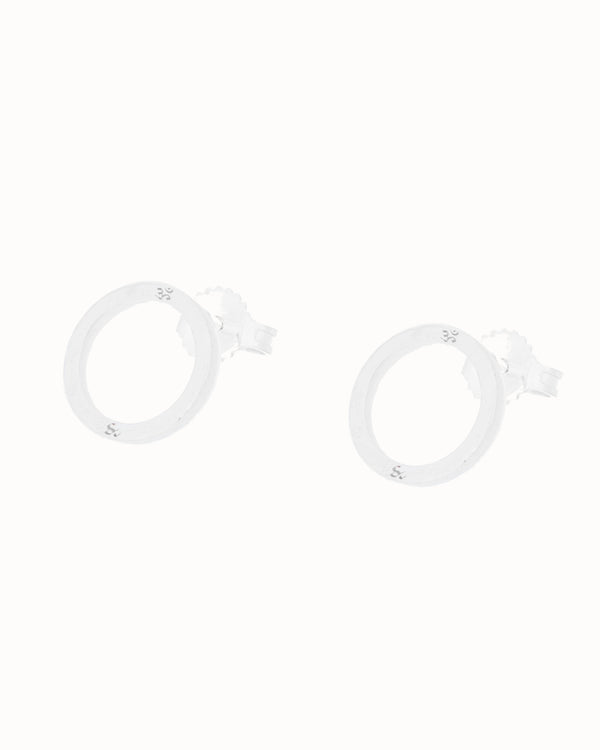 Aum Symbol Circle Earrings