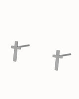 Tiny Cross Earrings