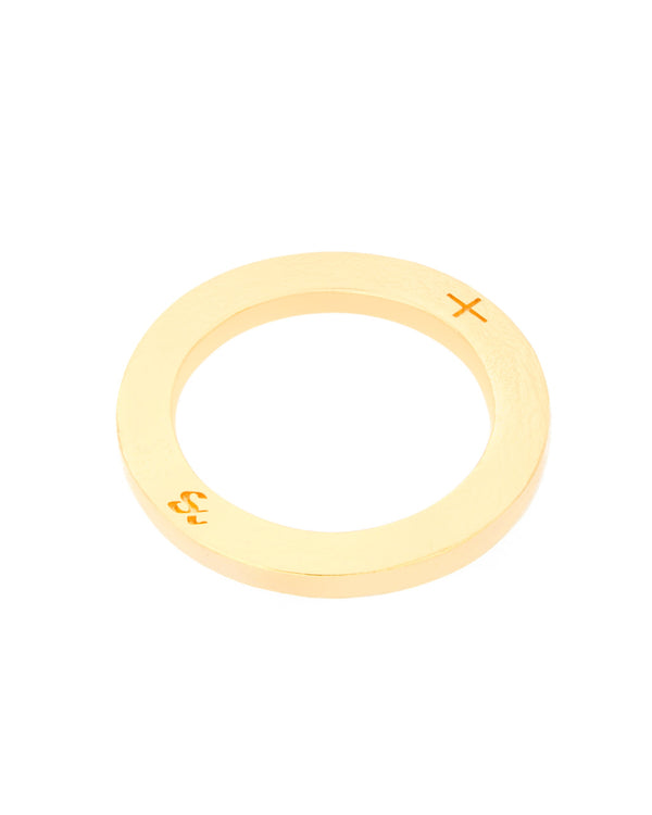 Circle Ring w/ Cross Symbol