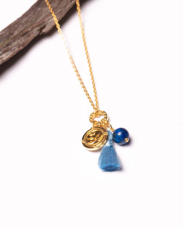 Affirmations Necklace in Lapis Lazuli