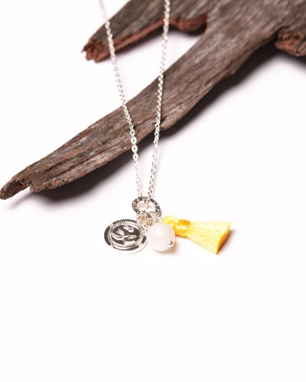 Affirmations Necklace in Moonstone