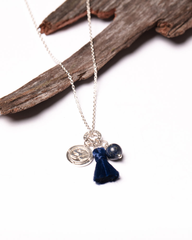 Affirmations Necklace in Sodalite