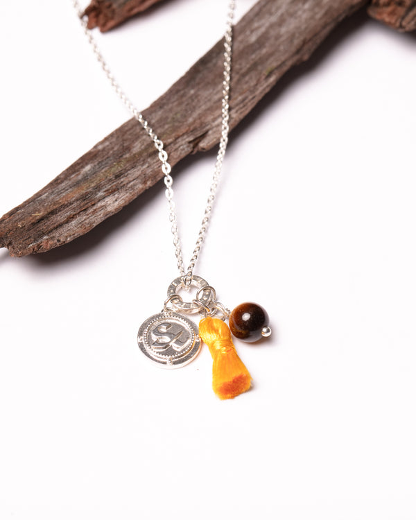 Affirmations Necklace in Tiger's Eye