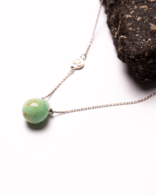 Prema Necklace in Chrysoprase