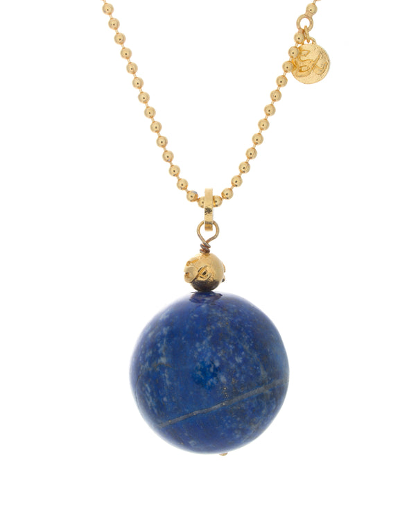 Global Necklace in Lapis Lazuli