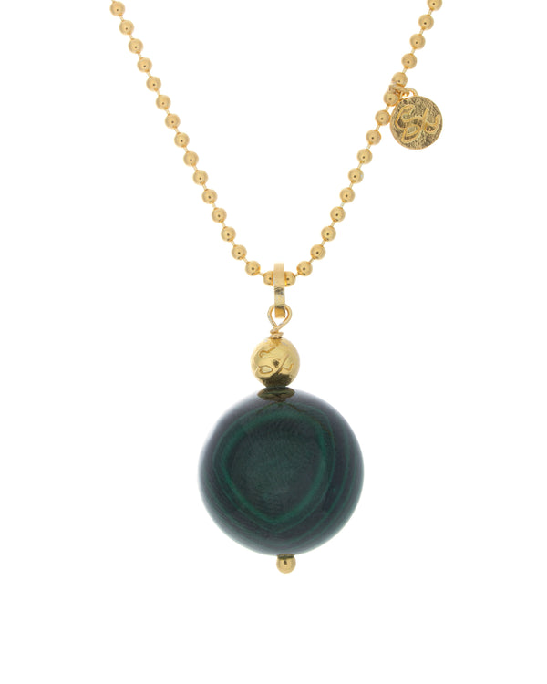 Global Necklace in Malachite