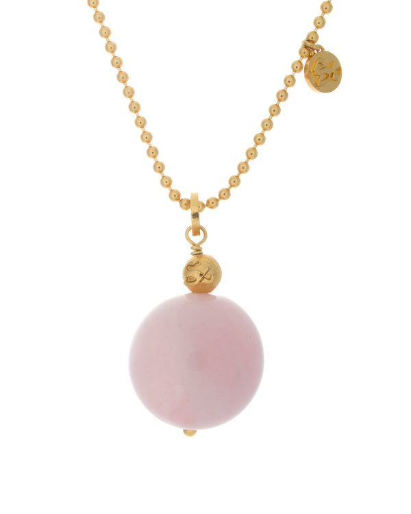 Global Necklace in Rose Quartz