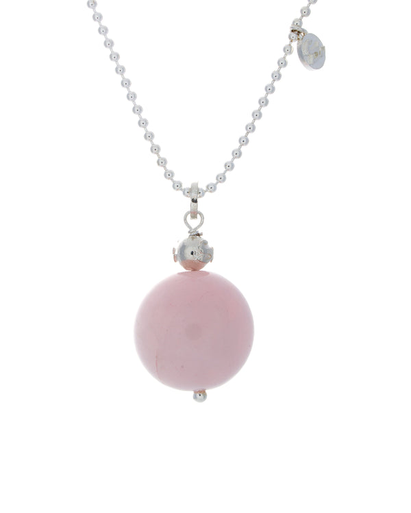 Global Necklace in Rose Quartz