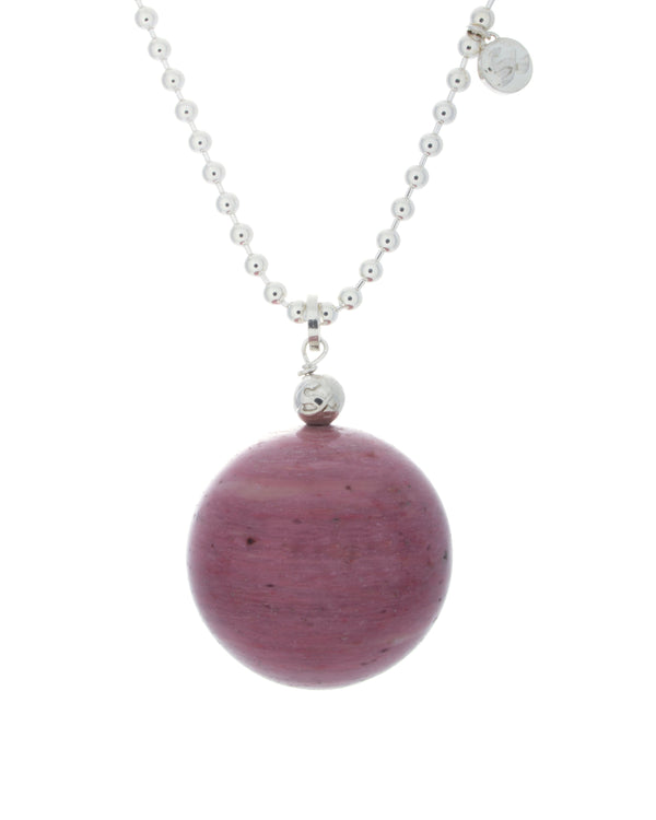 Global Necklace in Rhodonite