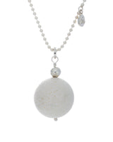 Global Necklace in White Coral