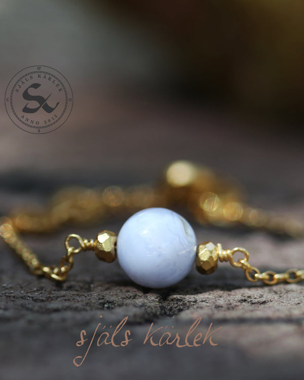 Stardust Bracelet in Blue Lace Agate