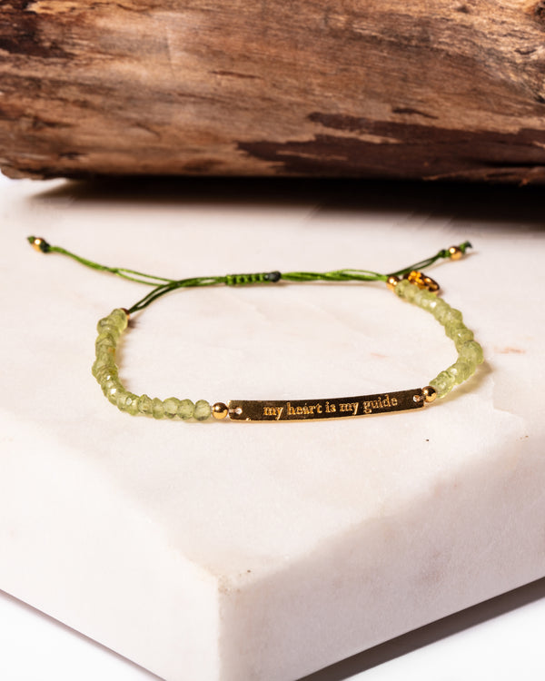 Chakra Bracelet in Peridot