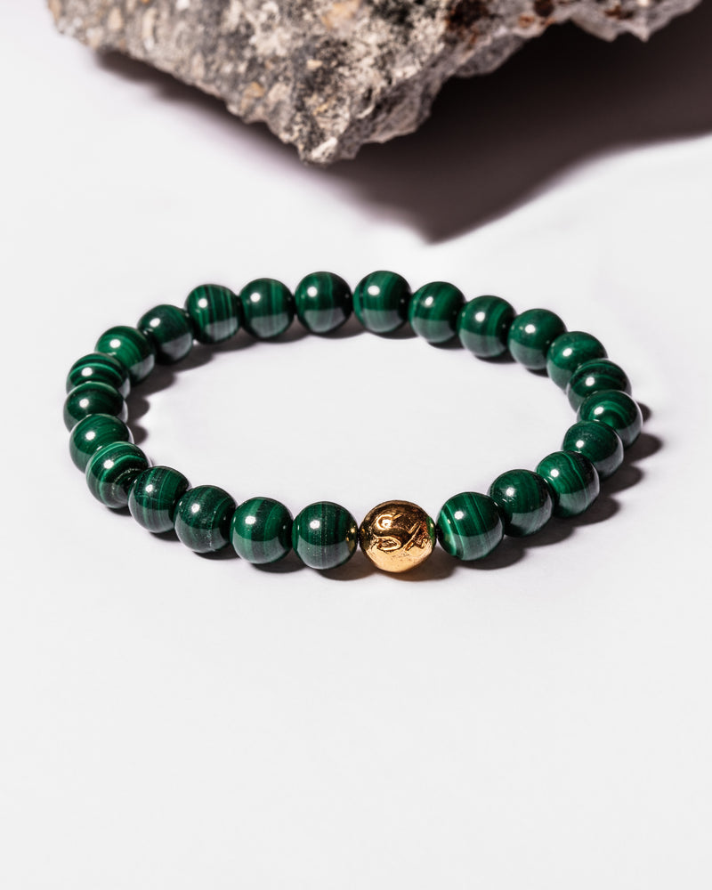 Bandhu Bracelet in Malachite