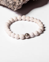 Bandhu Bracelet in White Agate