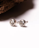 Chakra Studs in White Topaz