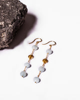 Rita Omana Long Earrings in Aquamarine