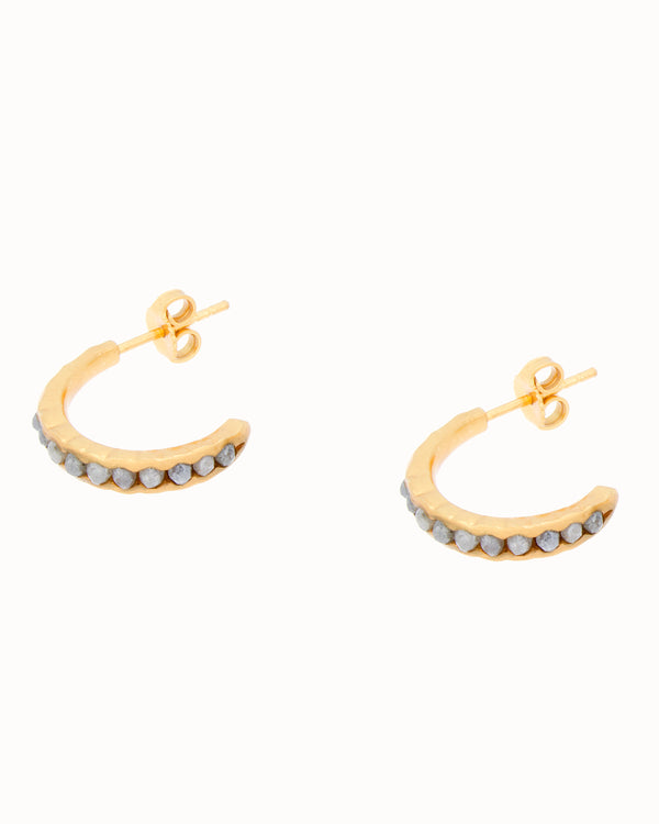 Asaya Bija Earrings in Raw Diamond