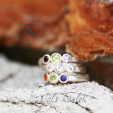 Chakra Balance Ring in White Topaz