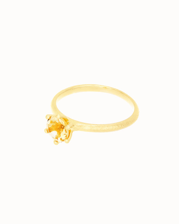 November Birthstone Ring in Citrine