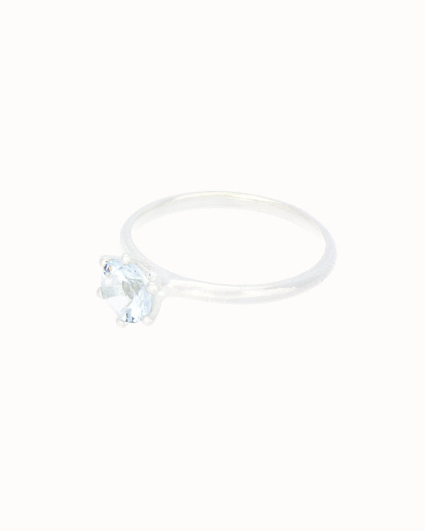 March Birthstone Ring in Aquamarine