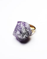 Raw Miracles Ring in Amethyst Size 7.5