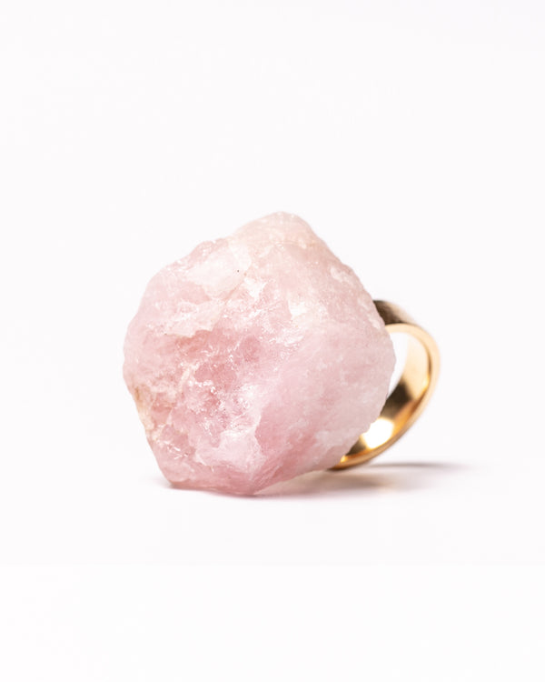 Raw Miracles Ring in Morganite Size 6.5