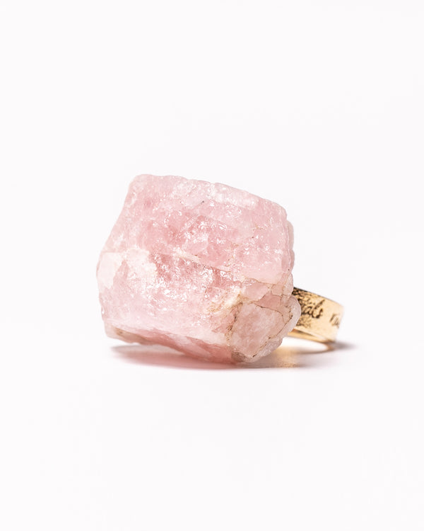 Raw Miracles Ring in Morganite Size 6.5
