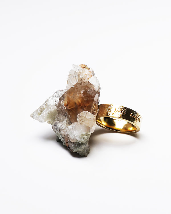 Raw Miracles Ring in Rutilated Quartz Size 7