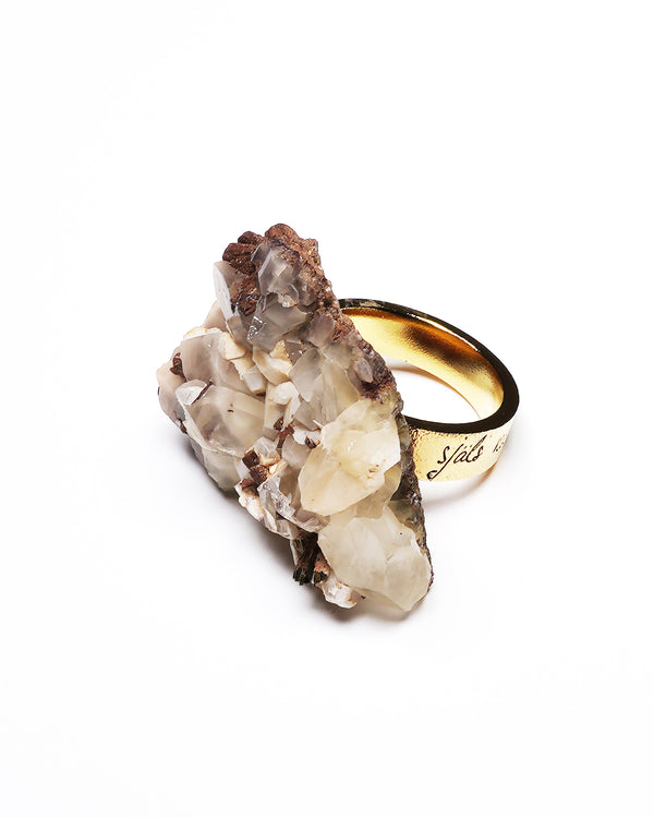 Raw Miracles Ring in Rutilated Quartz Size 8