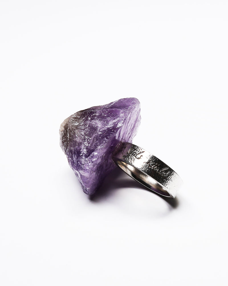 Raw Miracles Ring in Amethyst Size 7