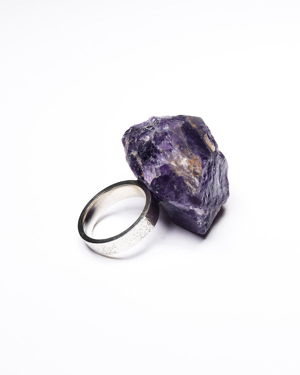 Raw Miracles Ring in Amethyst Size 8