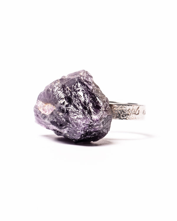 Raw Miracles Ring in Amethyst Size 7