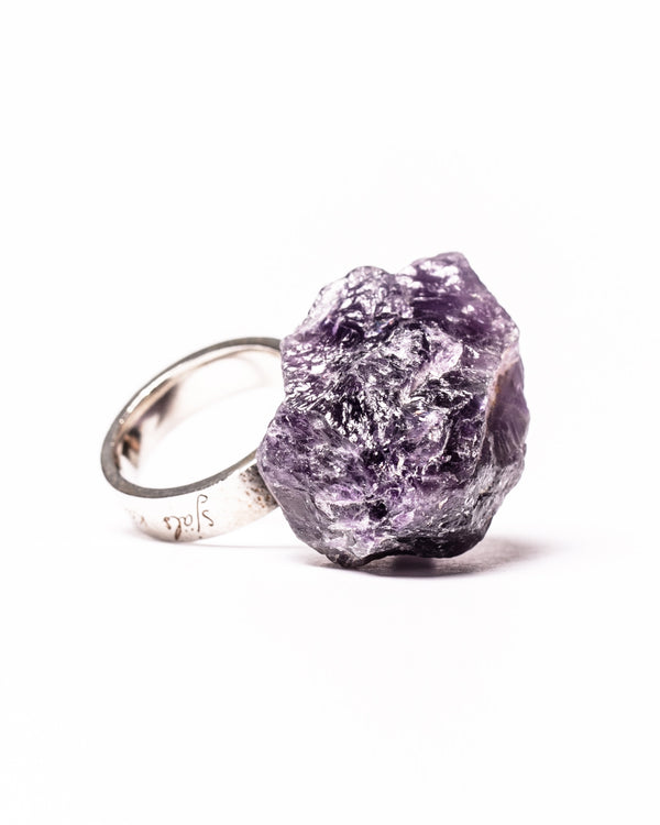 Raw Miracles Ring in Amethyst Size 7