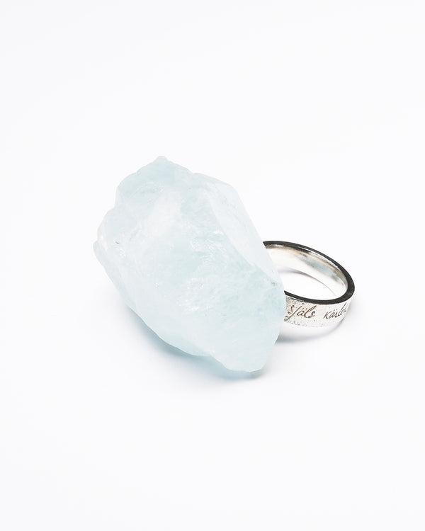 Raw Miracles Ring in Aquamarine Size 8