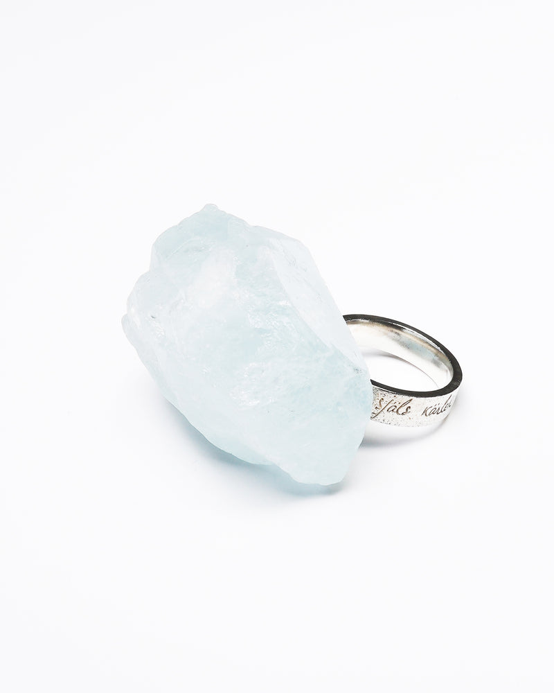 Raw Miracles Ring in Aquamarine Size 8