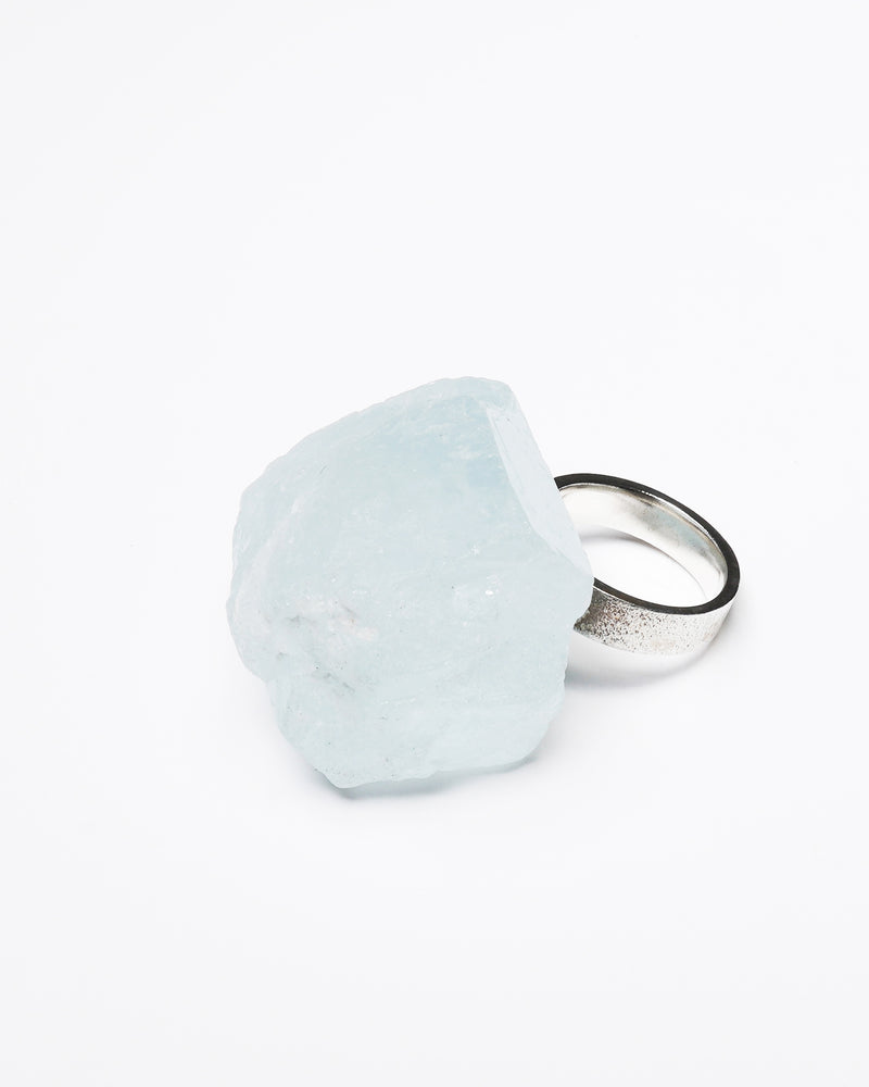 Raw Miracles Ring in Aquamarine Size 7