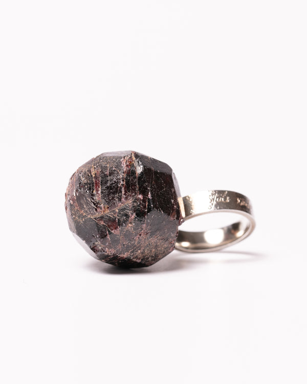 Raw Miracles Ring in Garnet Size 8