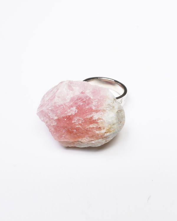 Raw Miracles Ring in Morganite Size 7.5