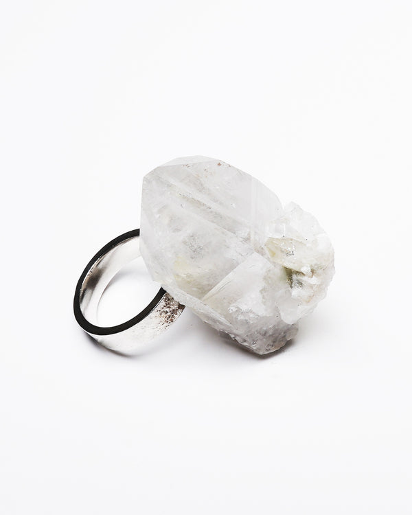 Raw Miracles Ring in Quartz Size 7