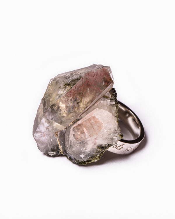 Raw Miracles Ring in Quartz Size 7.5
