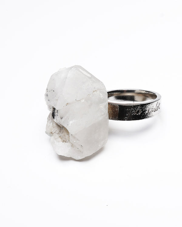 Raw Miracles Ring in Quartz Size 8