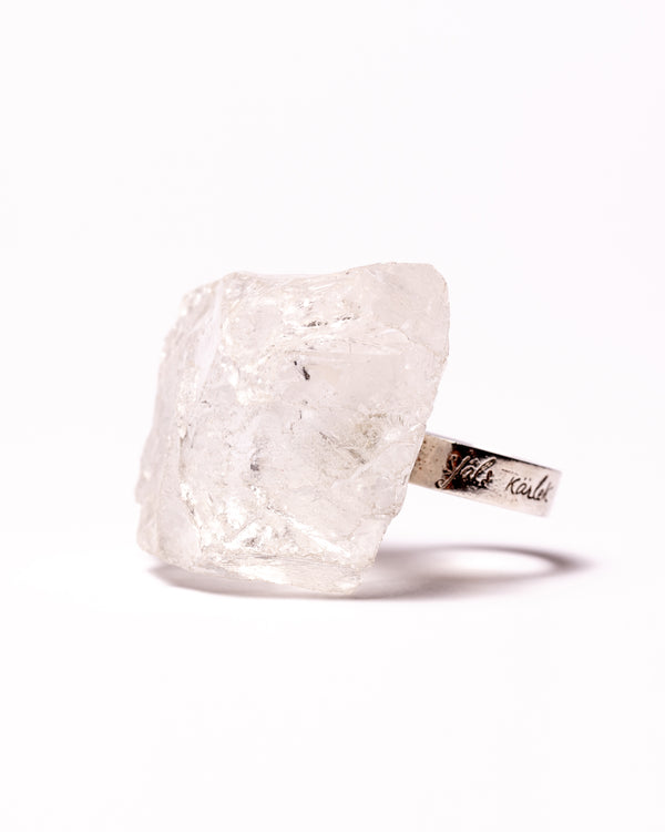 Raw Miracles Ring in Quartz Size 7.5