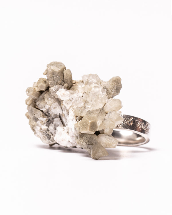 Raw Miracles Ring in Quartz Size 7.5