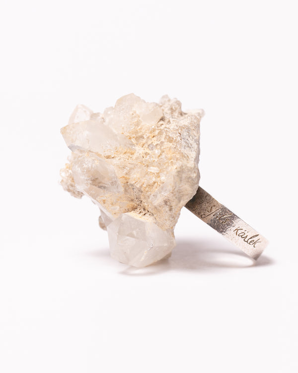 Raw Miracles Ring in Quartz Size 6