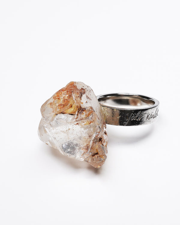 Raw Miracles Ring in Rutilated Quartz Size 7.5